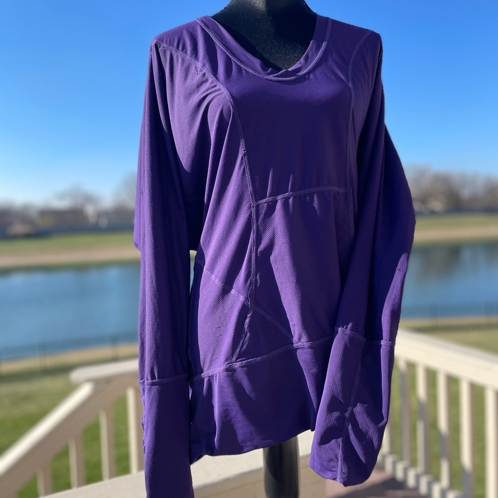 Purple Zella workout tops large